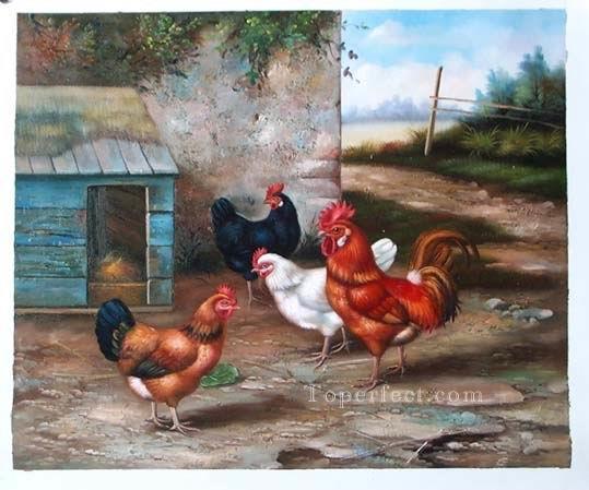 amb0011D13 animal fowl Oil Paintings